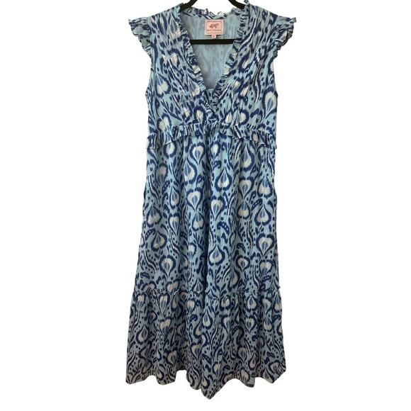 Banjanan Constance Dress - Ikat Bosphorous - Medium - Picture 2 of 4